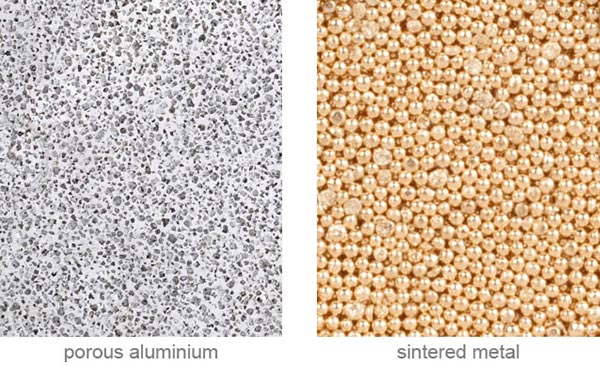 powder sintered materia