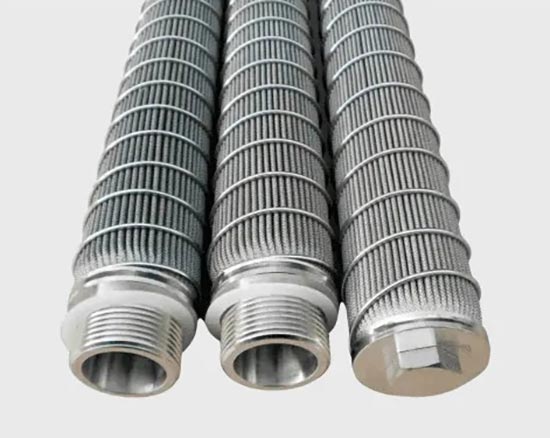 Stainless Steel Mesh Pleated Filter Cartridge Thread connection Type