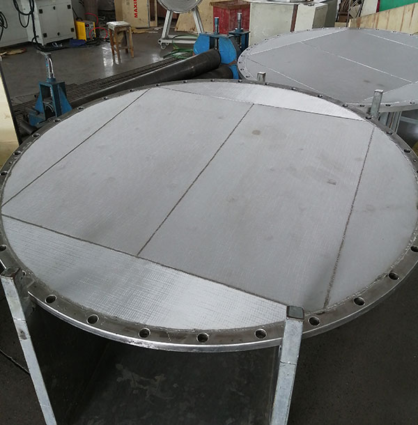 monoblock type of sintered metal mesh filter disc plate for nutsche filter