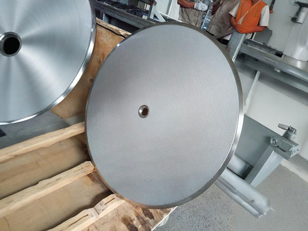 sintered metal mesh filter disc for chromatography column