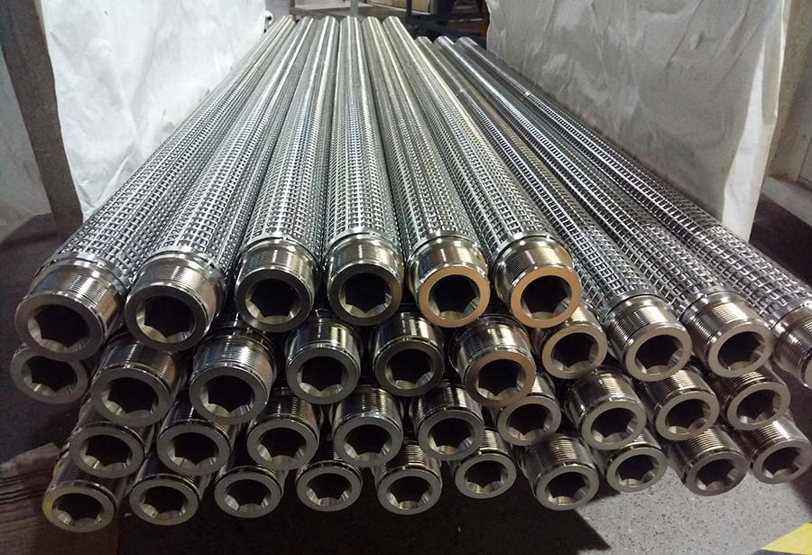 cylindrical type sintered metal fiber felt filter element