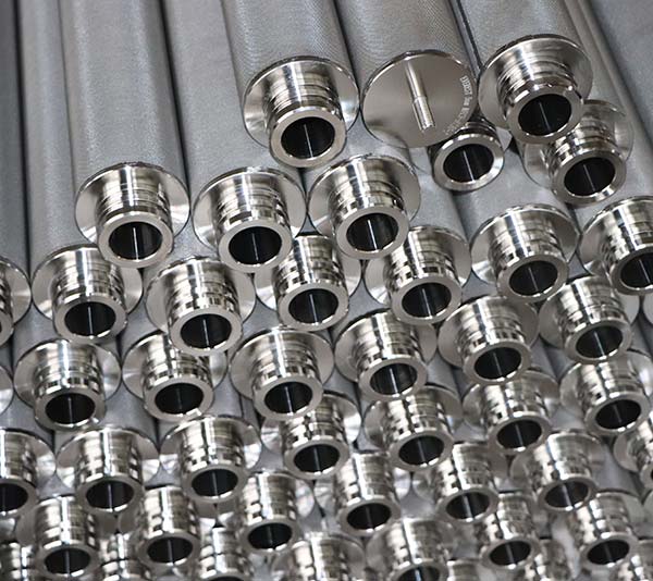 welding detail of sintered wire mesh filter cartridge double O-ring